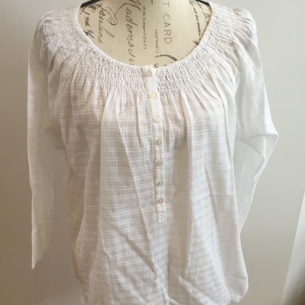 Gap 3/4 sleeve side tie top